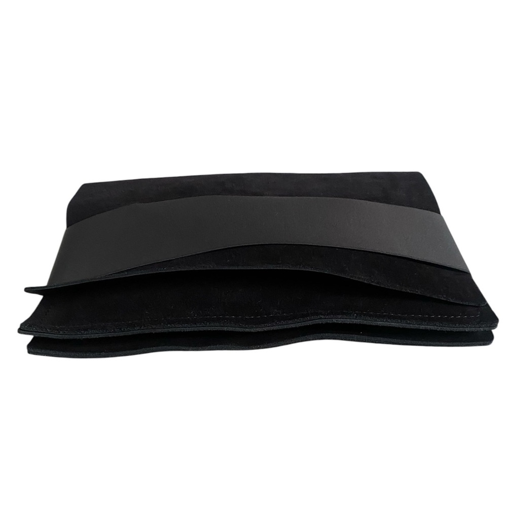 Pedro Garcia suede and leather foldover clutch - Picture 4 of 10